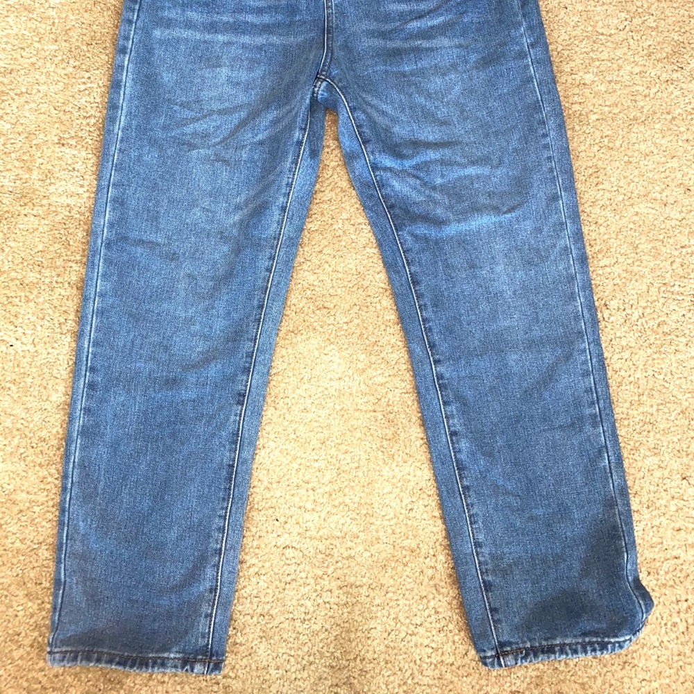 straight mom jeans.